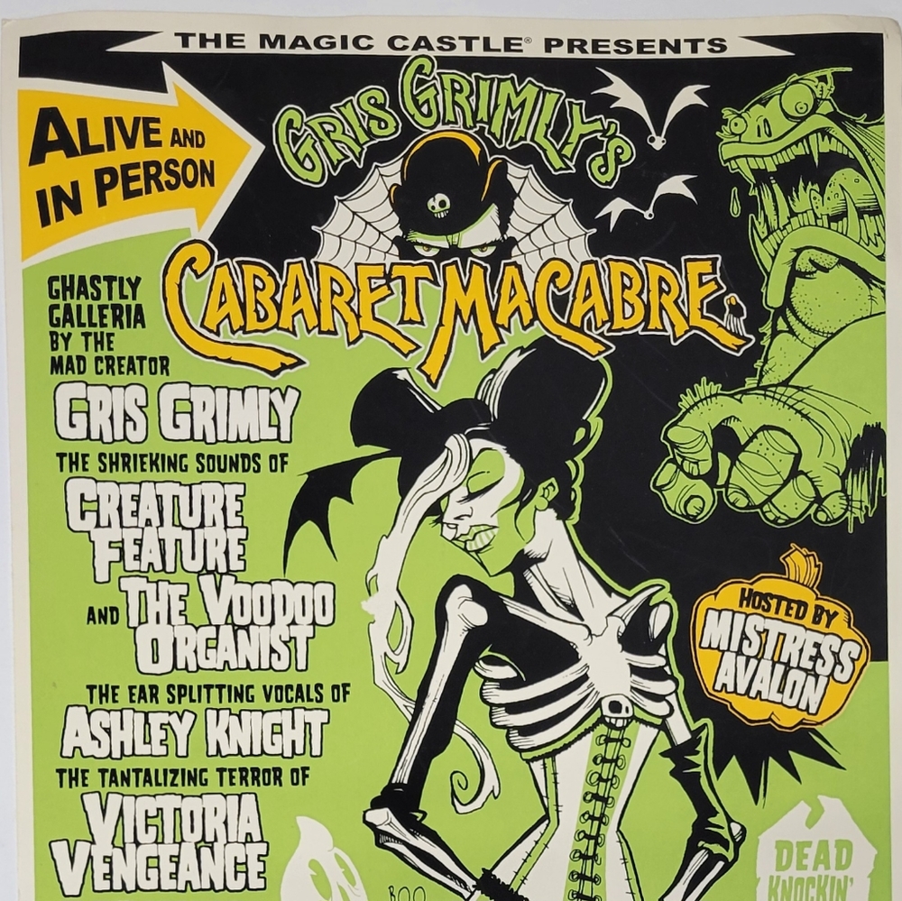 Gris Grisly's Cabaret Macabre Signed Poster 11"X17" Print #'d 41/100 - Picture 2 of 7